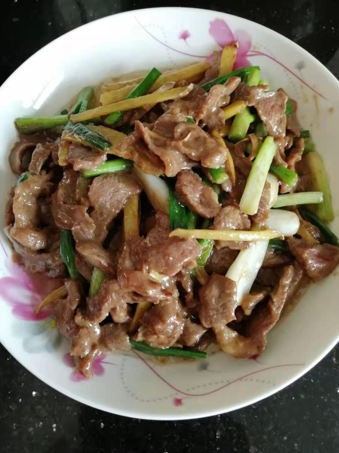 姜葱炒牛肉